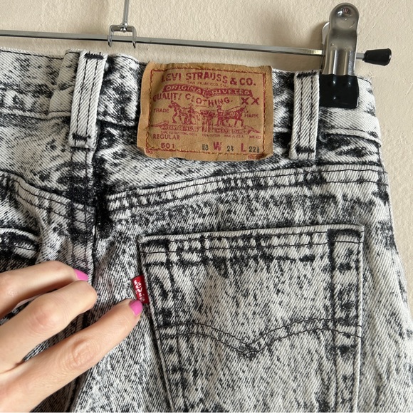 Vintage Kids Acid Wash 501 - Picture 4 of 9